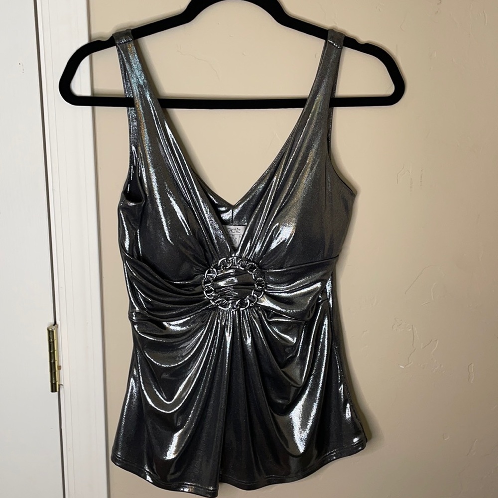 Silver Cache Sleeveless Blouse